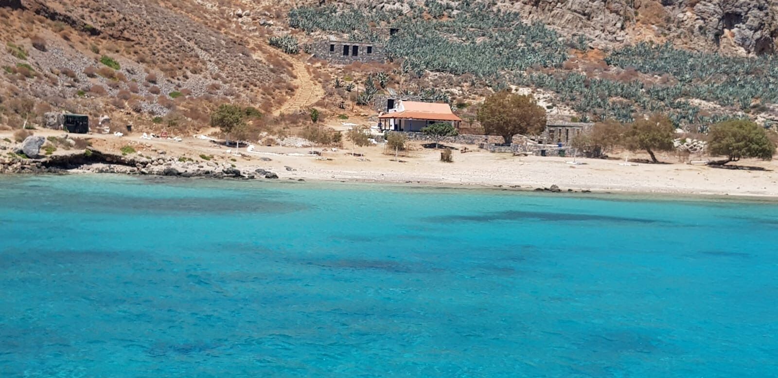 Amazing Gramvousa island with its incredible blue waters