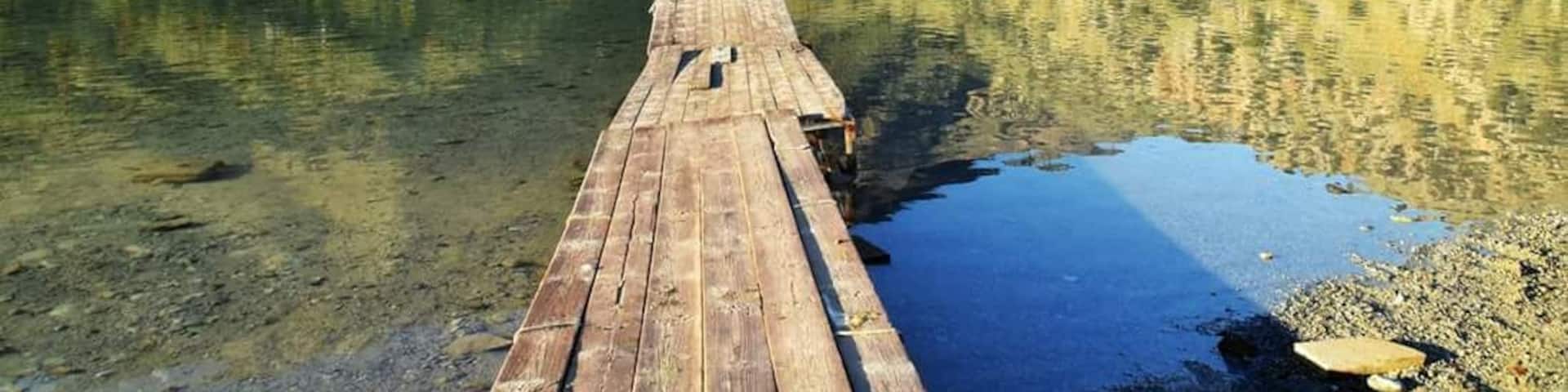 Lake Kournas, the only natural fresh water lake on Crete...