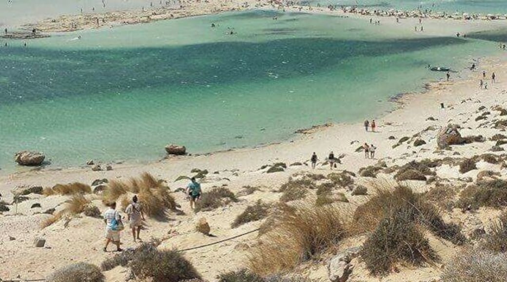 It is a nature protected area. A great number of people attempt to go to Balos during summer. Try to go by car early in the morning to find ticket ( 1 euro per person) or it is highly suggested to go for a daily cruise from Agia Marina or Kissamos to Balos and Gramvousa #LifeAtExpedia #balos #Gramvousa