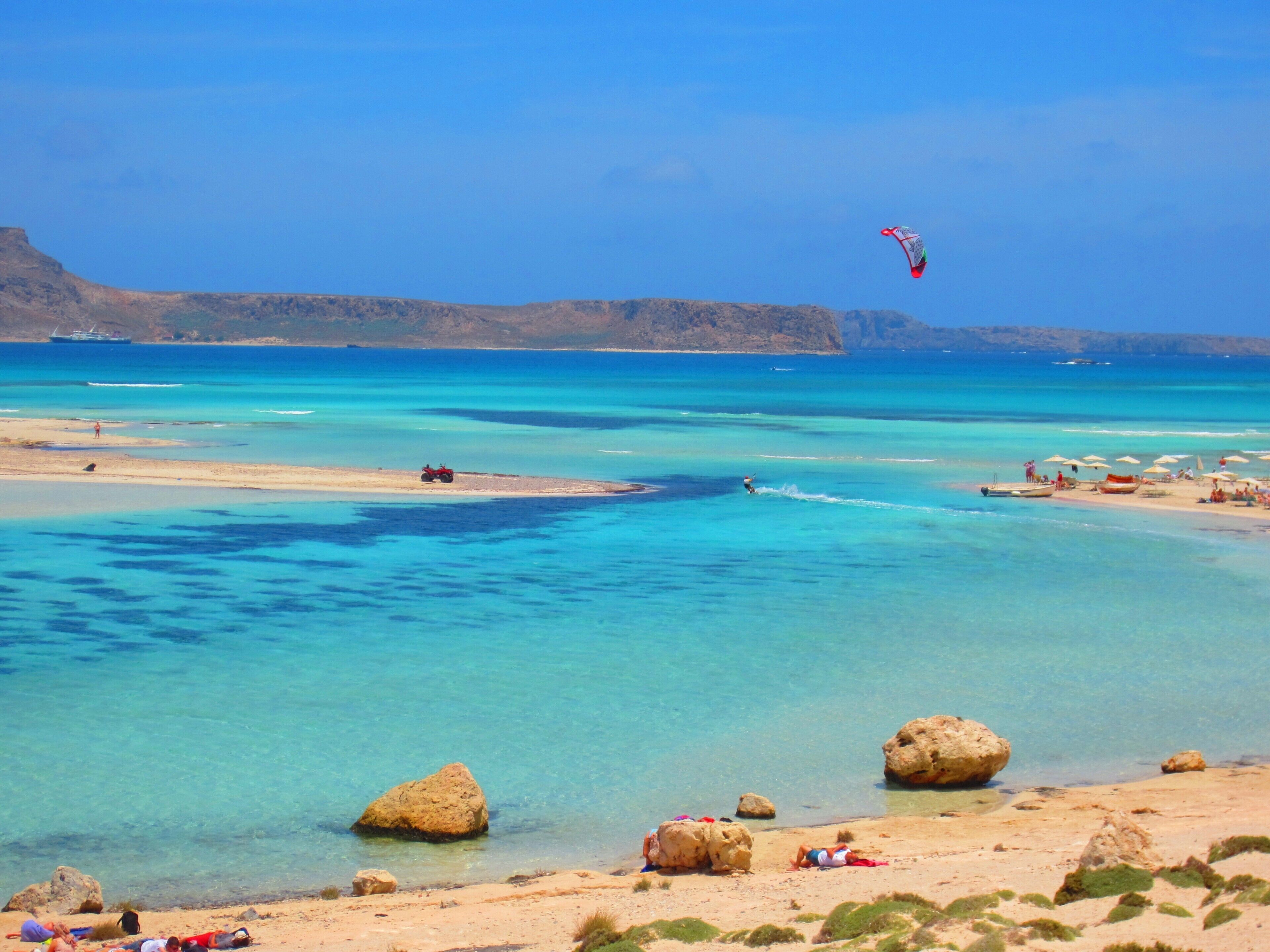 #LifeAtExpedia

If you're into #watersports, then Greece should be your next destination!

About 60km from Chania, Crete (10km of very bumpy road) you can find this unique spot that is worth all the way!