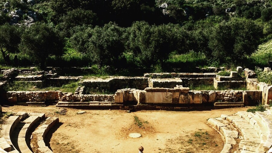 A hidden gem near Chania. Parking, walking and exploration of amazing Roman ruins in a truly beautiful setting. If you want a lovely surprise stand on the stone in the centre and hum or sing. It’s wonderful.