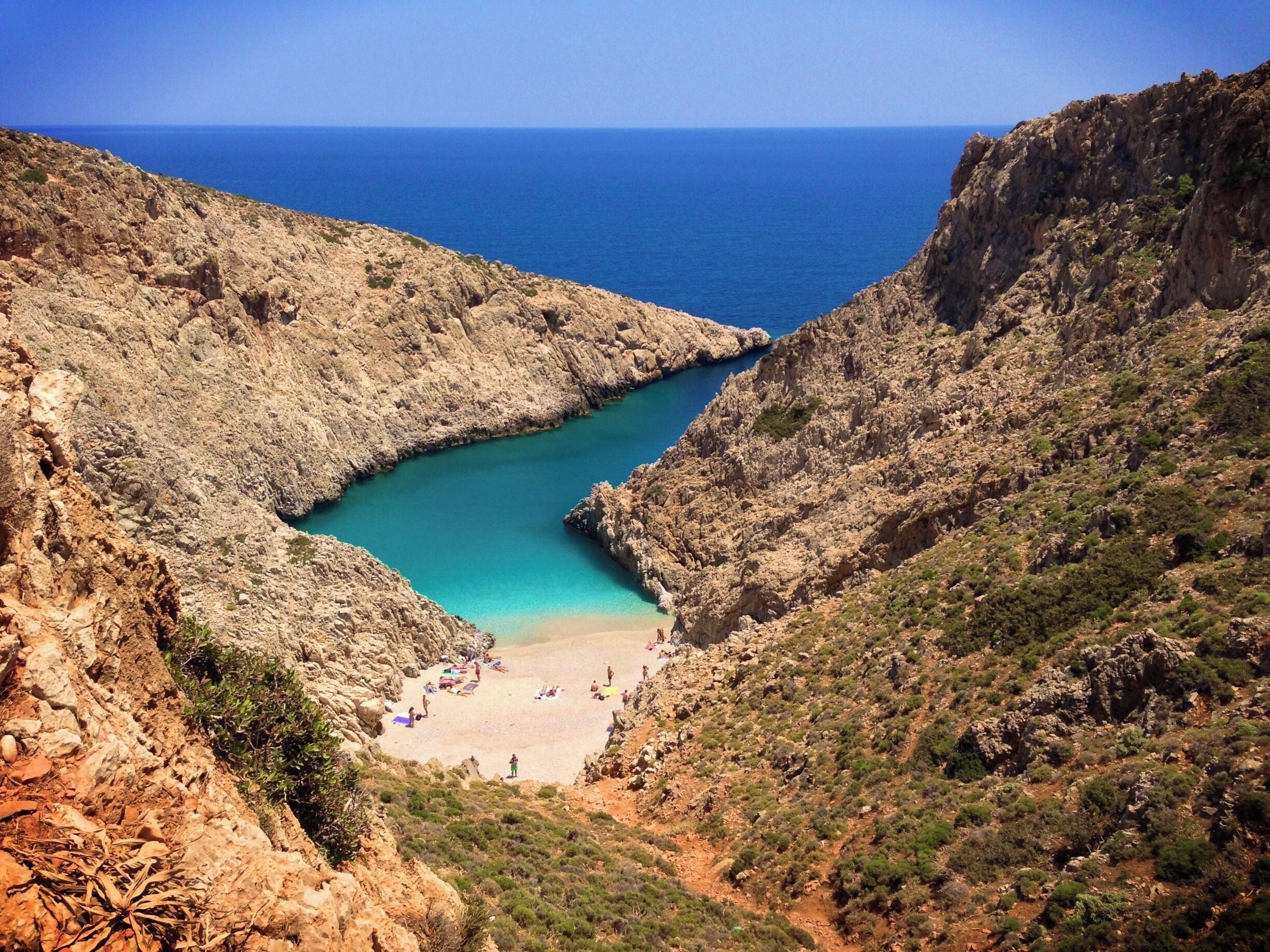 Beautiful wild beach near Chania. Less crowdy than others beaches but very small, with difficult access. But definitely worth all effort. Come early and stay late for sure. Here you can find some movies from the beach http://goo.gl/Xb1QDO #beach