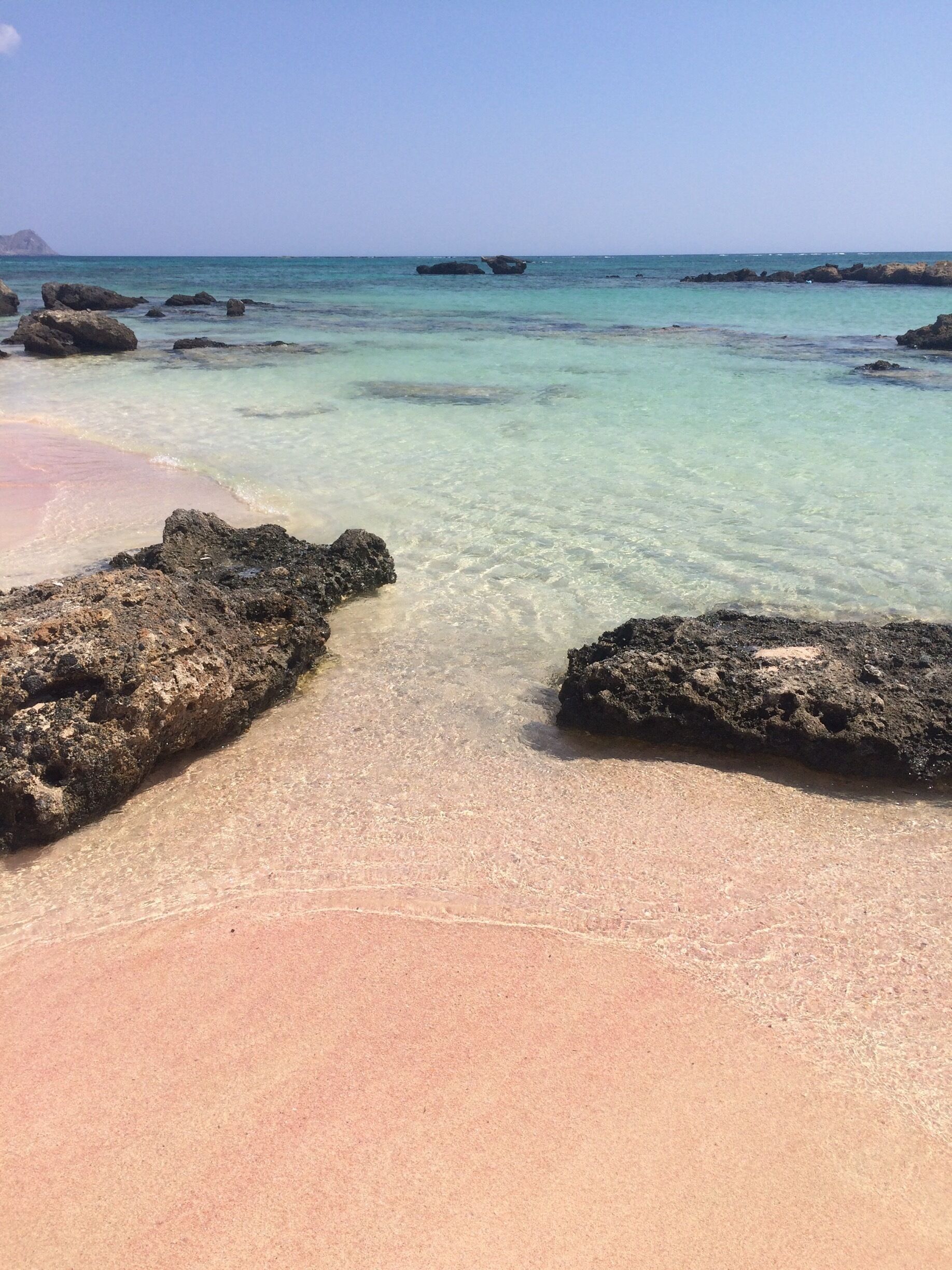 Pink beach , stunning