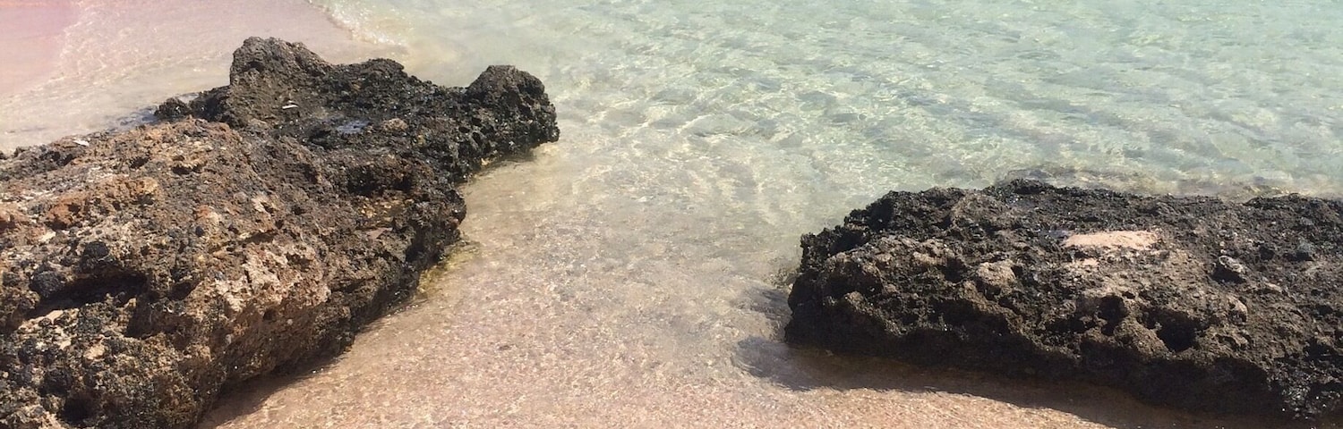 Pink beach , stunning