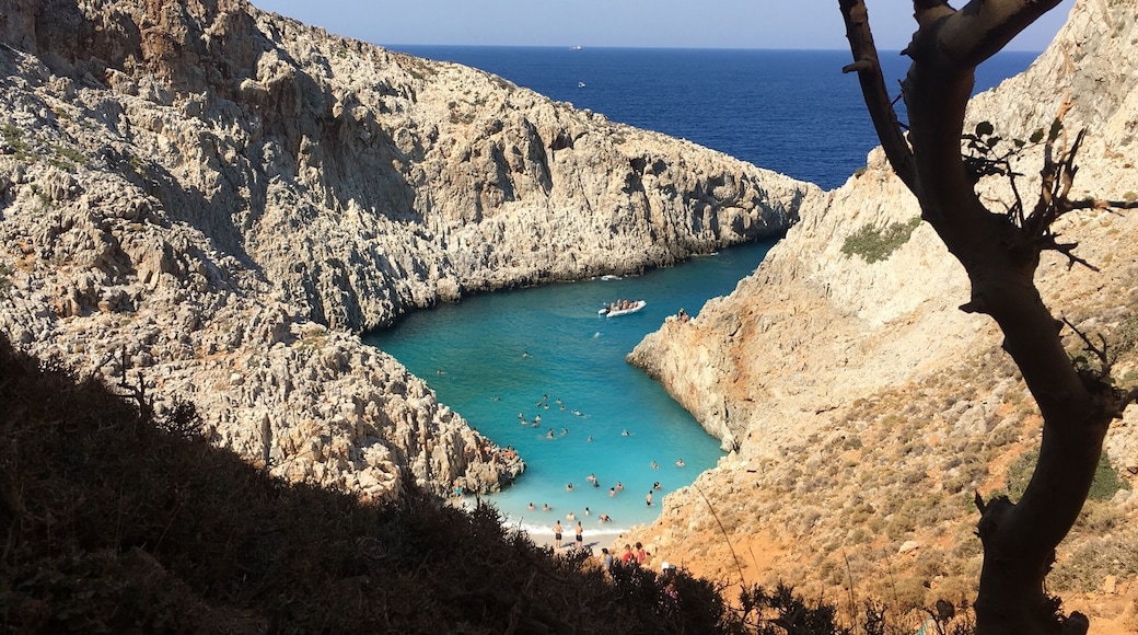 Seitan Limania is a beautiful beach at the north of Chania... the access is not very easy, you have to walk down a steep hill, but the beach worths the effort!