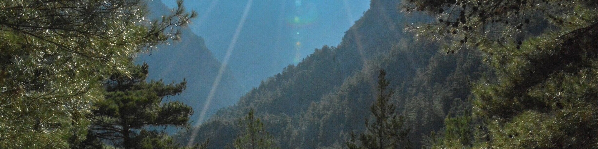 The Samaria Gorge, on the south side of Crete, is Europe's deepest canyon. The hike from the top of the gorge to the sea is about 18 km, and can be completed in about four hours.