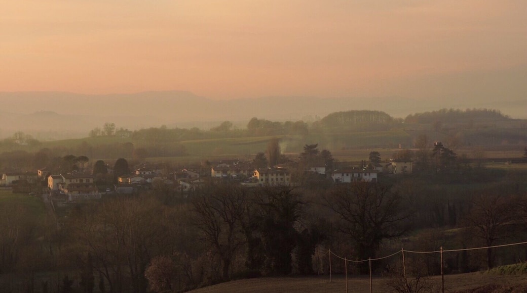 The view from the Giotto's birthplace house in Vespignano...great hills