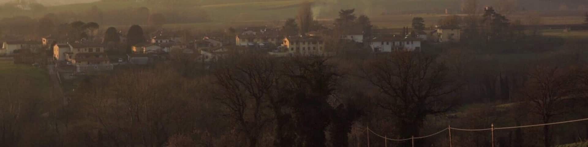 The view from the Giotto's birthplace house in Vespignano...great hills