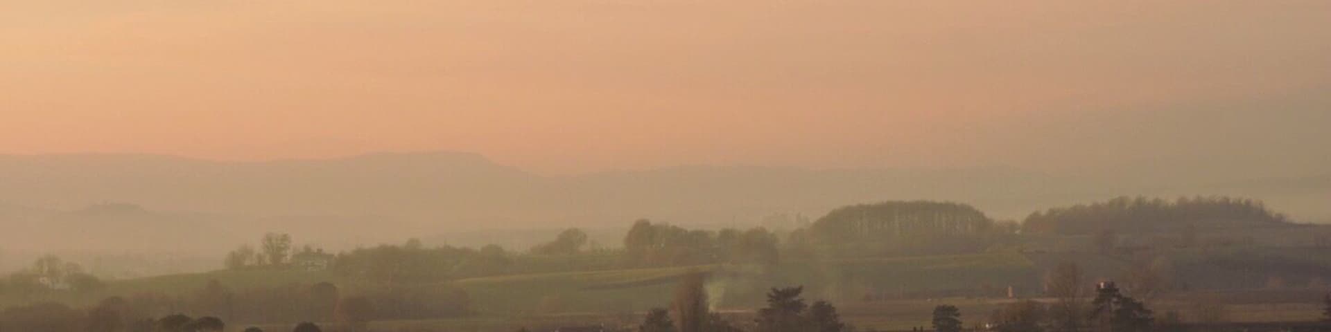 The view from the Giotto's birthplace house in Vespignano...great hills