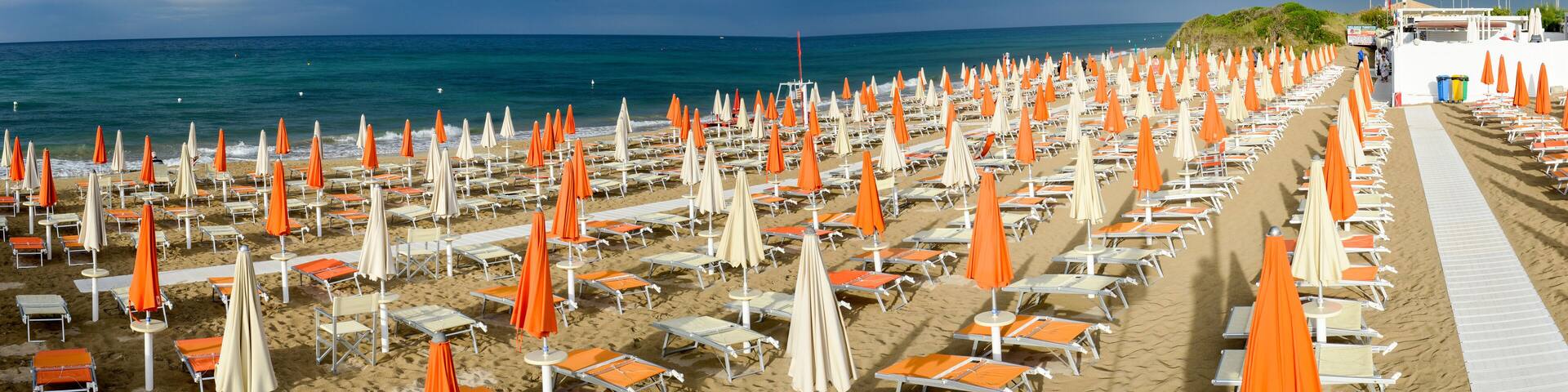 Beach of Torre Canne on Puglia, Italy