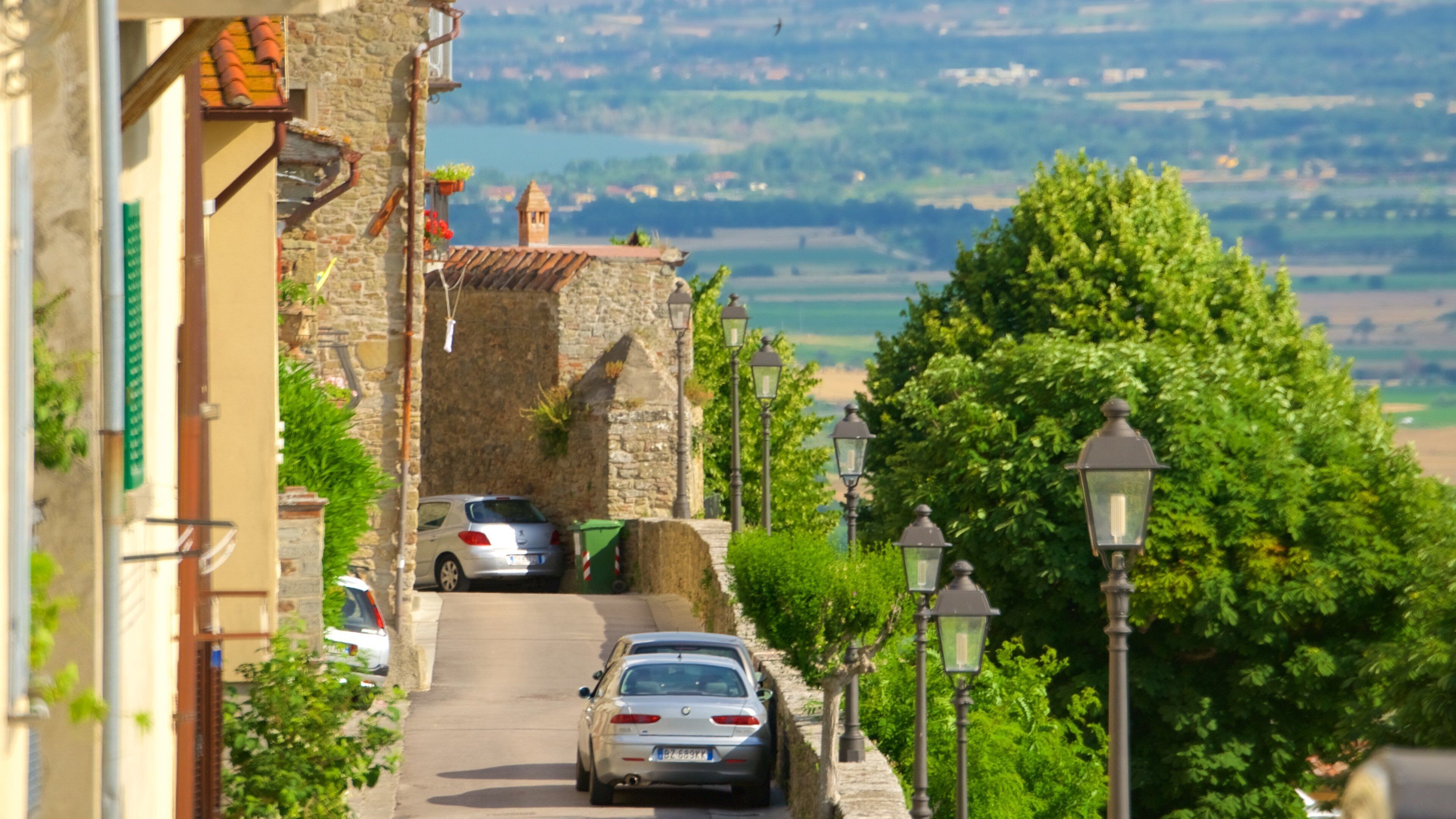 Cortona ofreciendo arquitectura patrimonial
