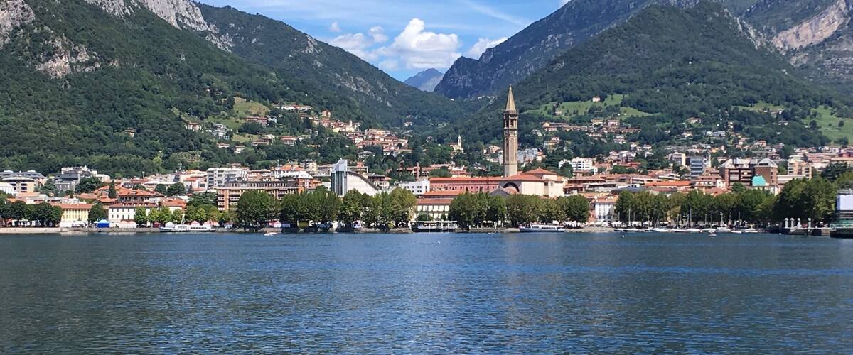 Small town of Lecco, Nothern Italy. About 30 minutes train ride from Milan Central.