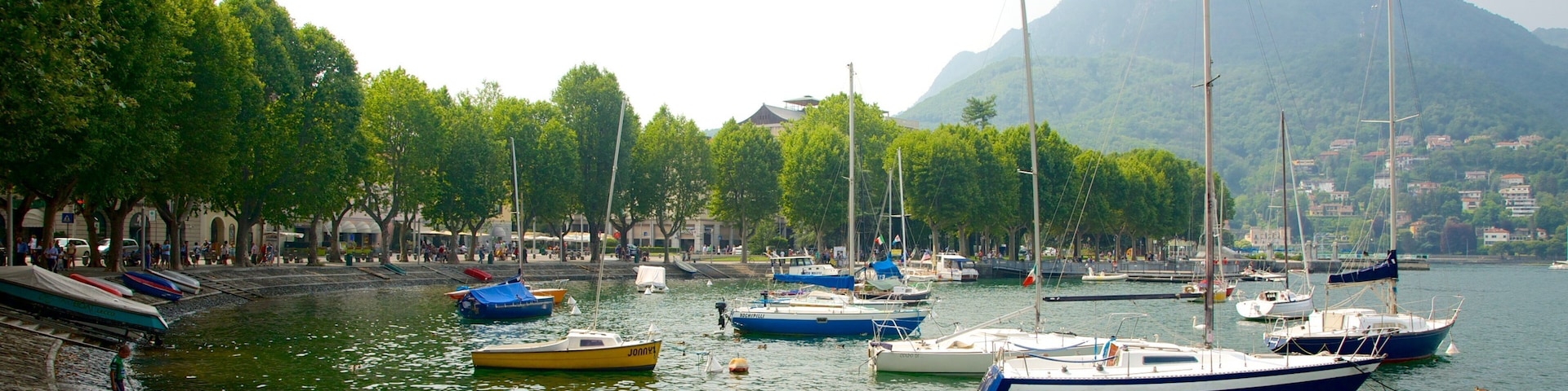 Lecco showing boating and a bay or harbor