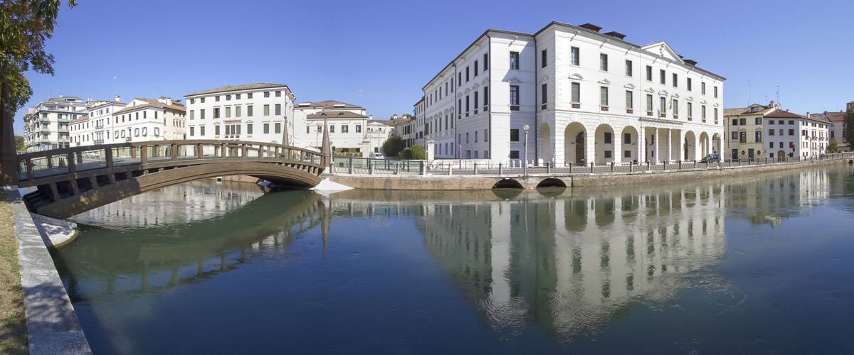 Treviso, Università, Fiume Sile, Veneto, Italia, Italy