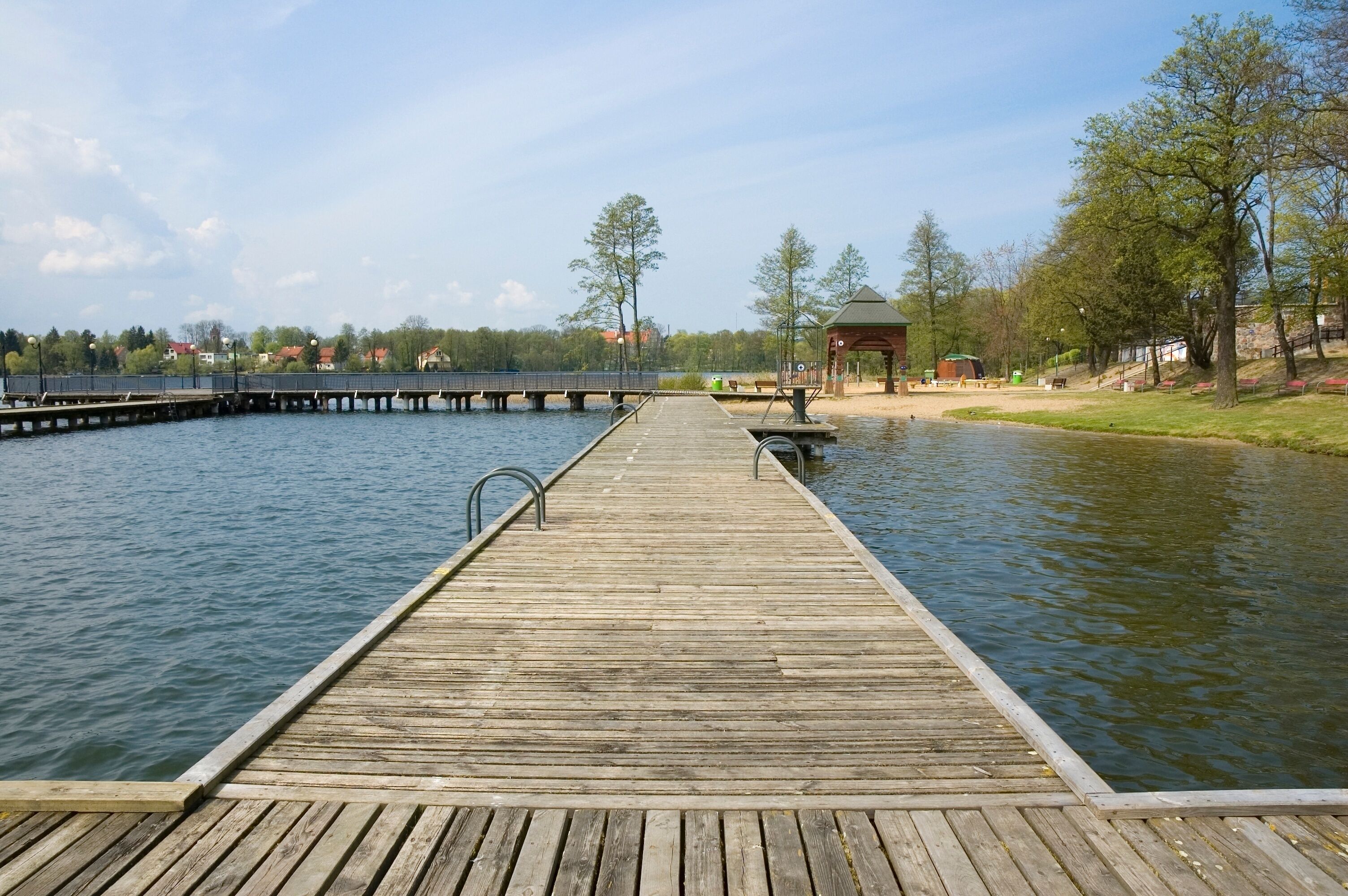 Baths on a lake