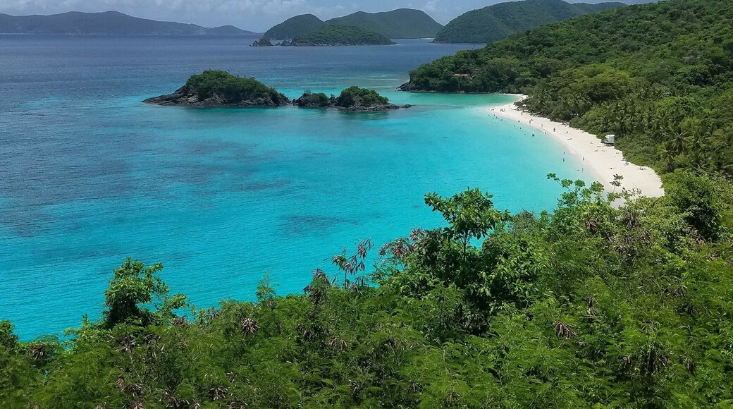 My favorite overlook on the North Shore Rd of my favorite beach, Trunk Bay Beach, St John, USVI.