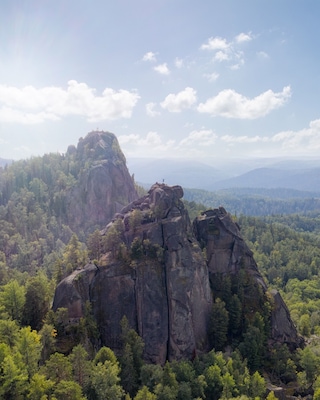Stone towers from an ancient coral reef. These rocks had my adventure senses tingling. You are able to summit most without equipment... if you are extremely careful.
#russia #nature #travel