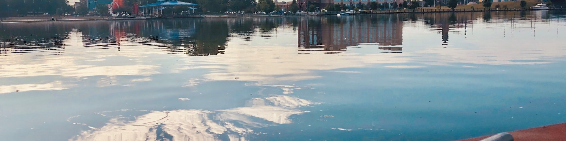 Overlooking Downtown Bay City early am. #reflections