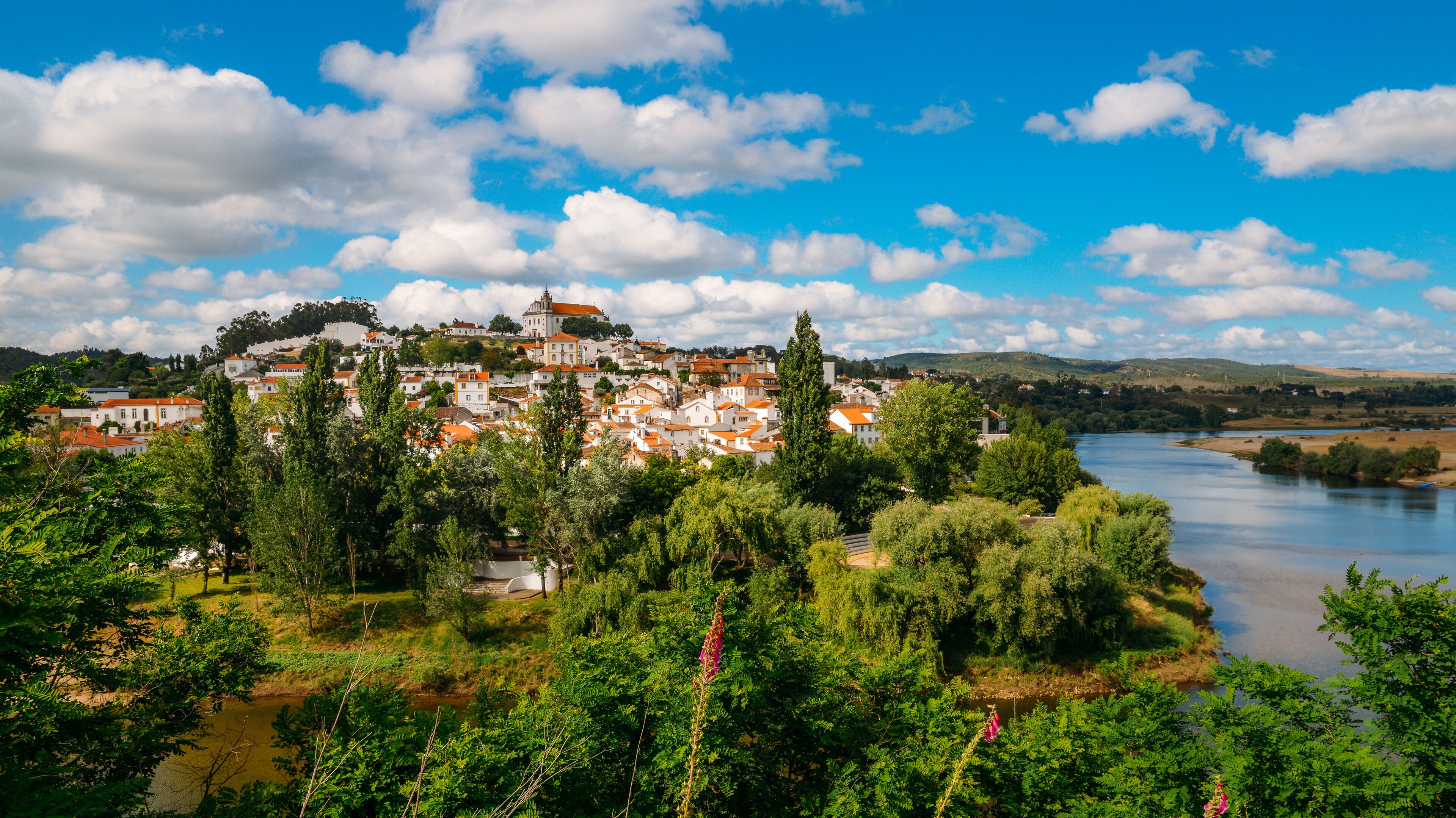 Landscape of Constancia. Santarem, Ribatejo, Portugal