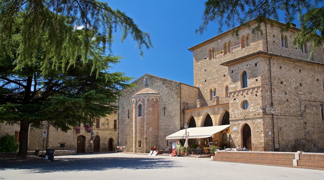 Bevagna which includes heritage elements