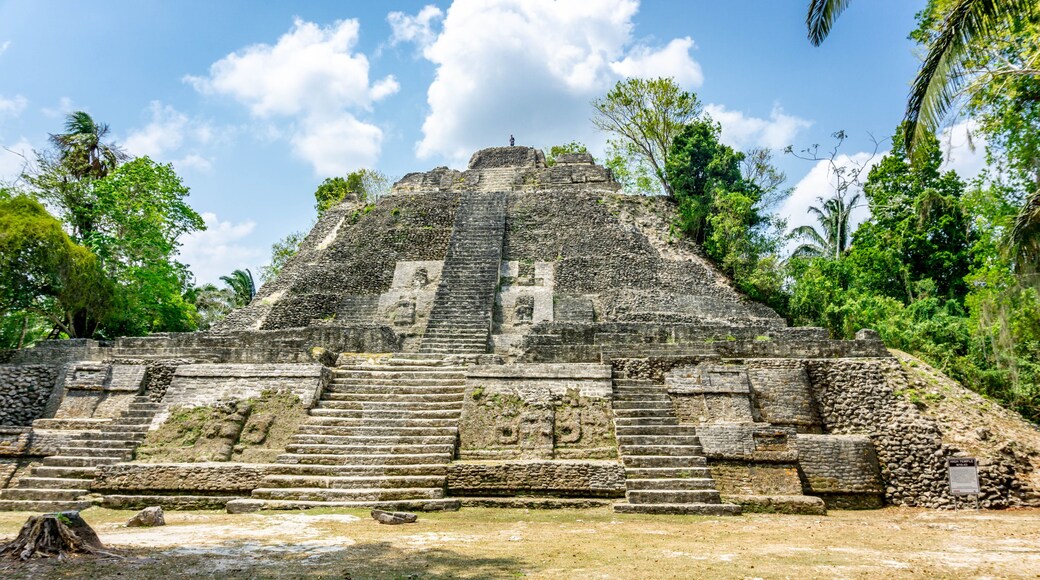 Lamanai Temple Mayan Ruins in Belize.