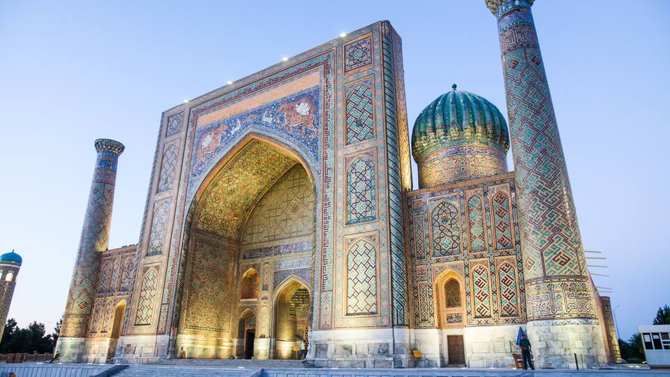 The Registan in Samarkand, Uzbekistan
