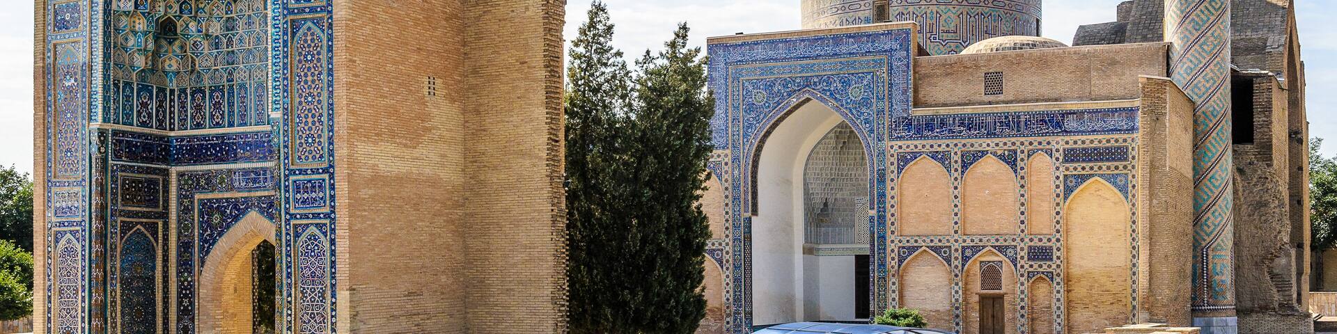 Registan, the heart of the ancient city of Samarkand of the Timurid dynasty, now in Uzbekistan.