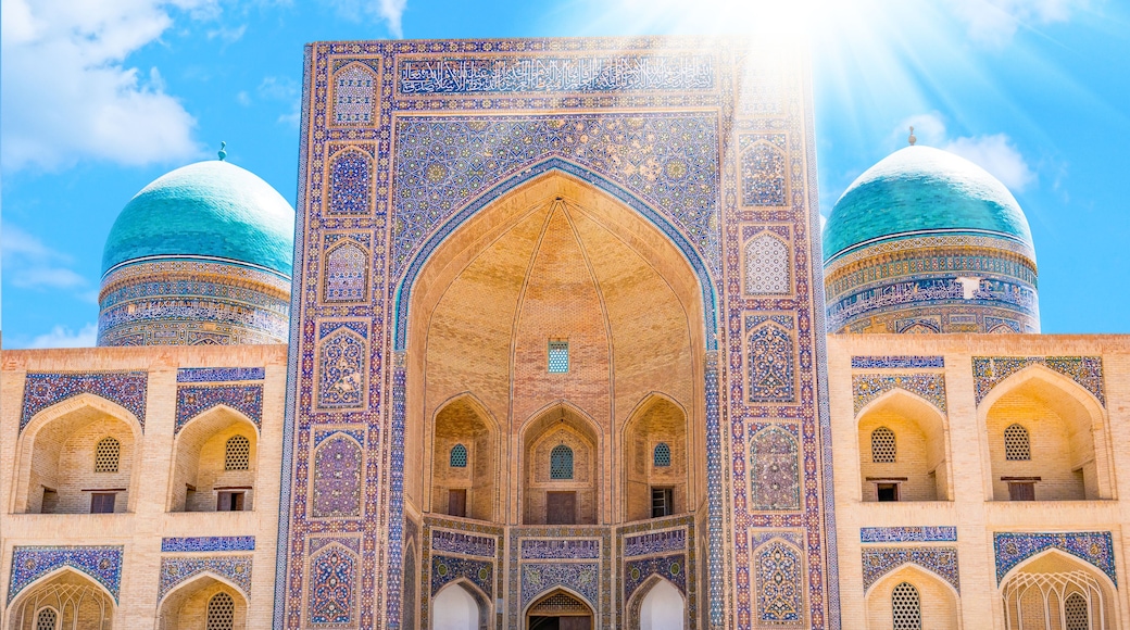 Mir-i Arab Madrassah. A view of Miri Arab Madrasah in Bukhara, Uzbekistan