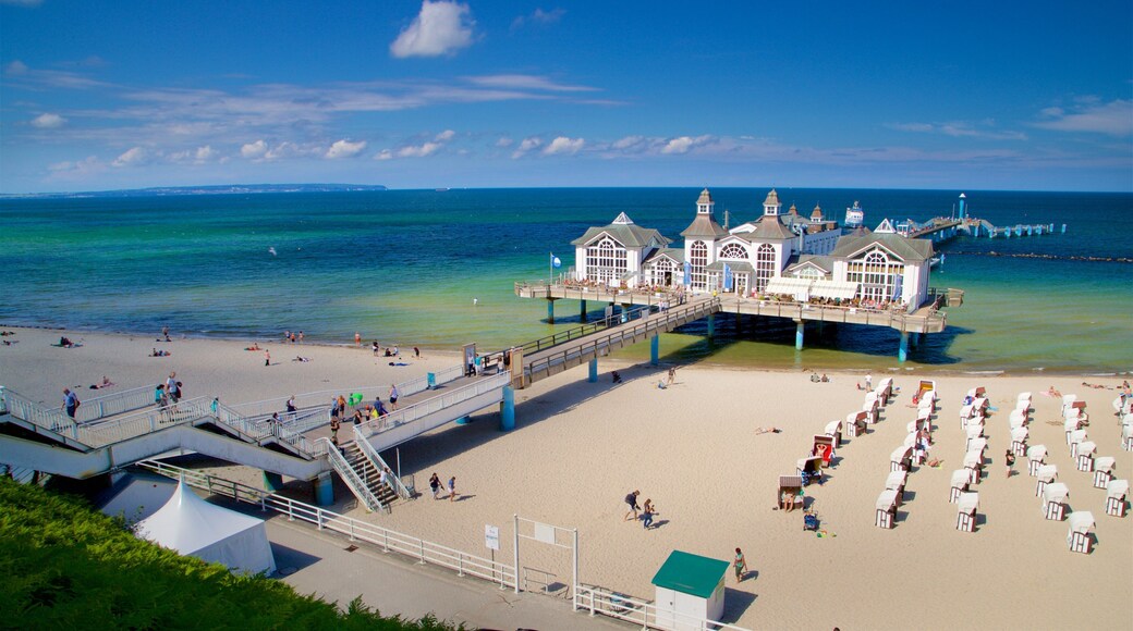 Sellin showing landscape views, a sandy beach and general coastal views