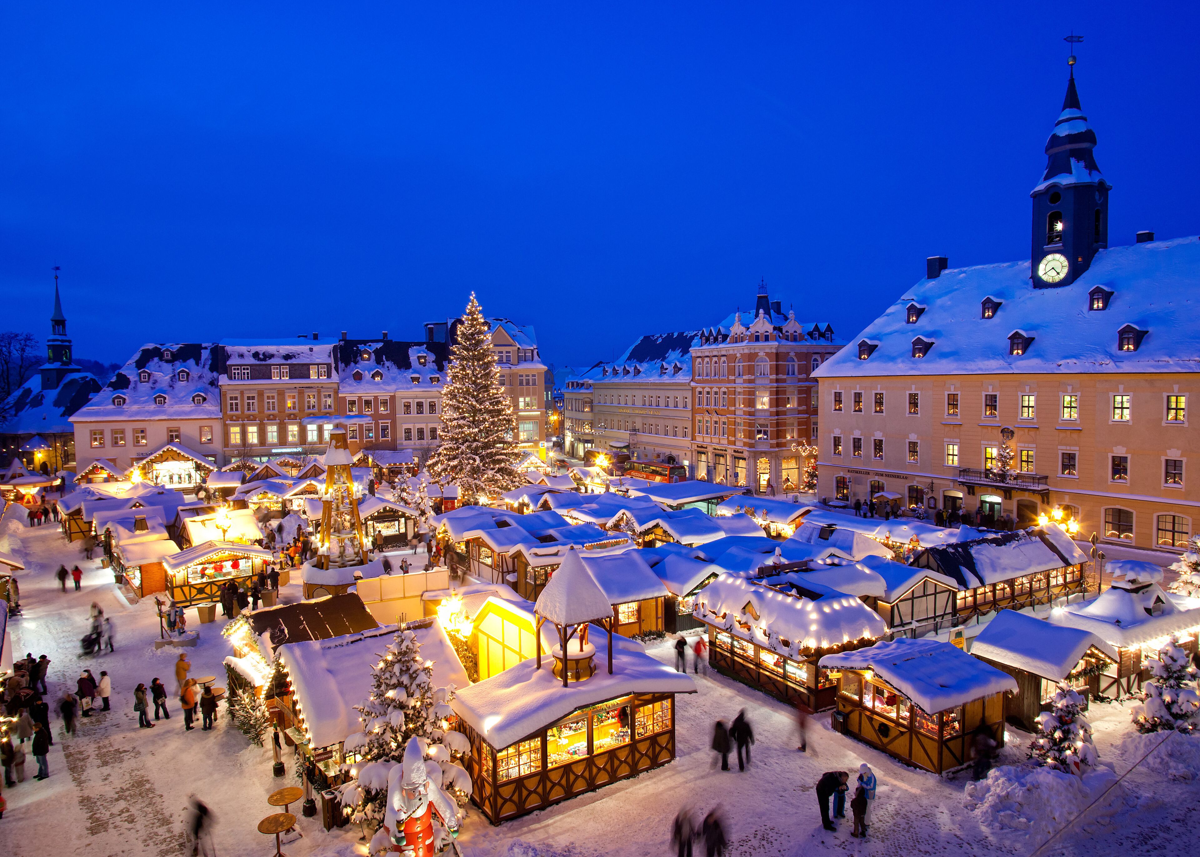 Weihnachten im Erzgebirge, Weihnachtsmarkt in Annaberg-Buchholz