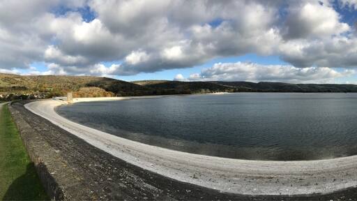 Cheddar Reservoir in Somerset - it had recently been drained when I took this so a little emptier than usual, but really nice to walk/run round!