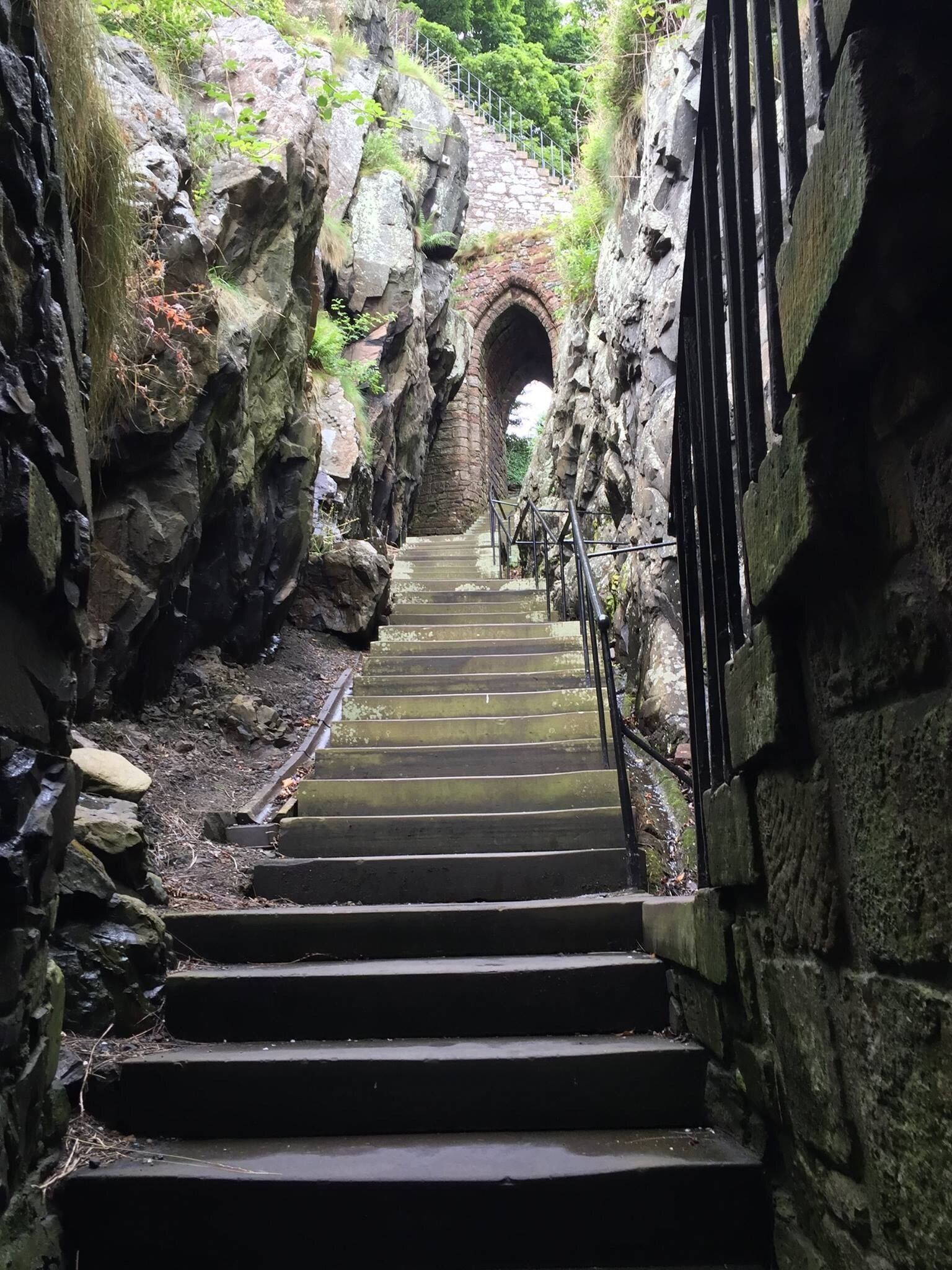Fortress on Dumbarton Rock. Dumbarton, Scotland