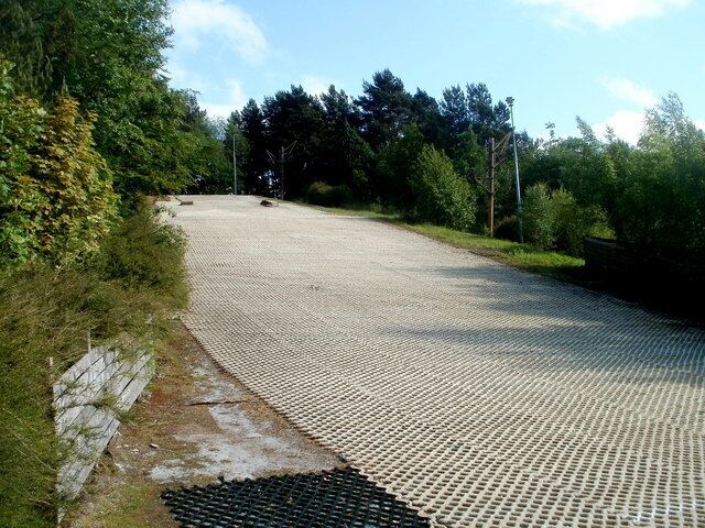 A view up the ski slope, Pontypool