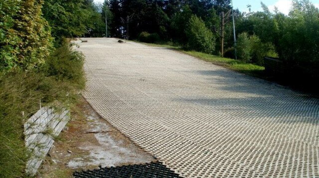 A view up the ski slope, Pontypool