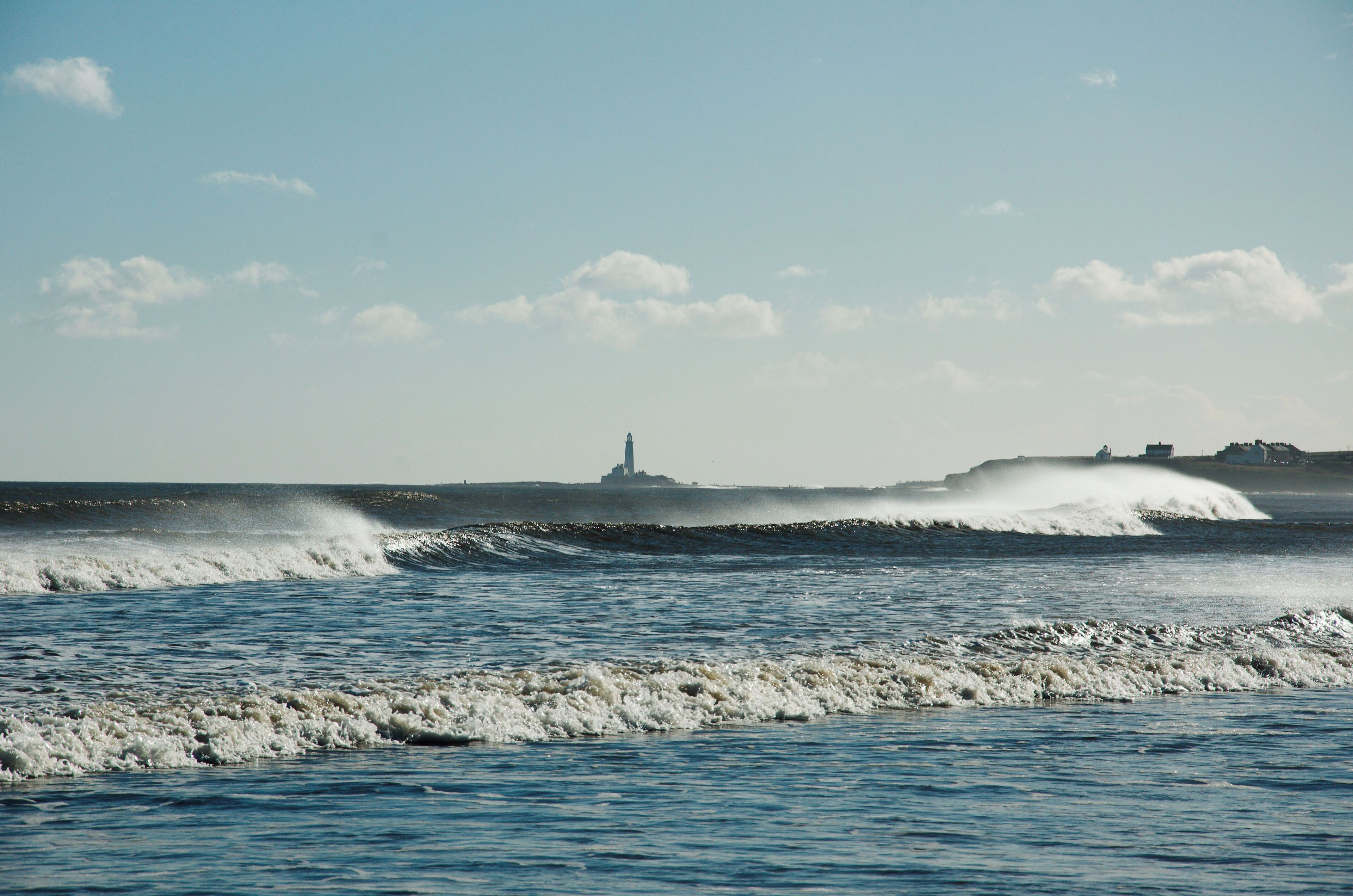 St Mary's lighthouse in the background
