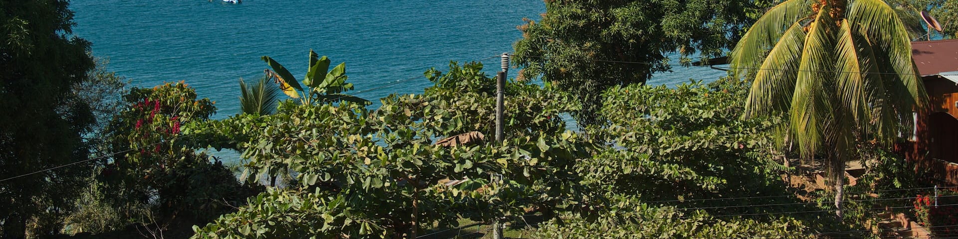View of Drake Bay in Corcovado NP on peninsula Osa in Costa Rica