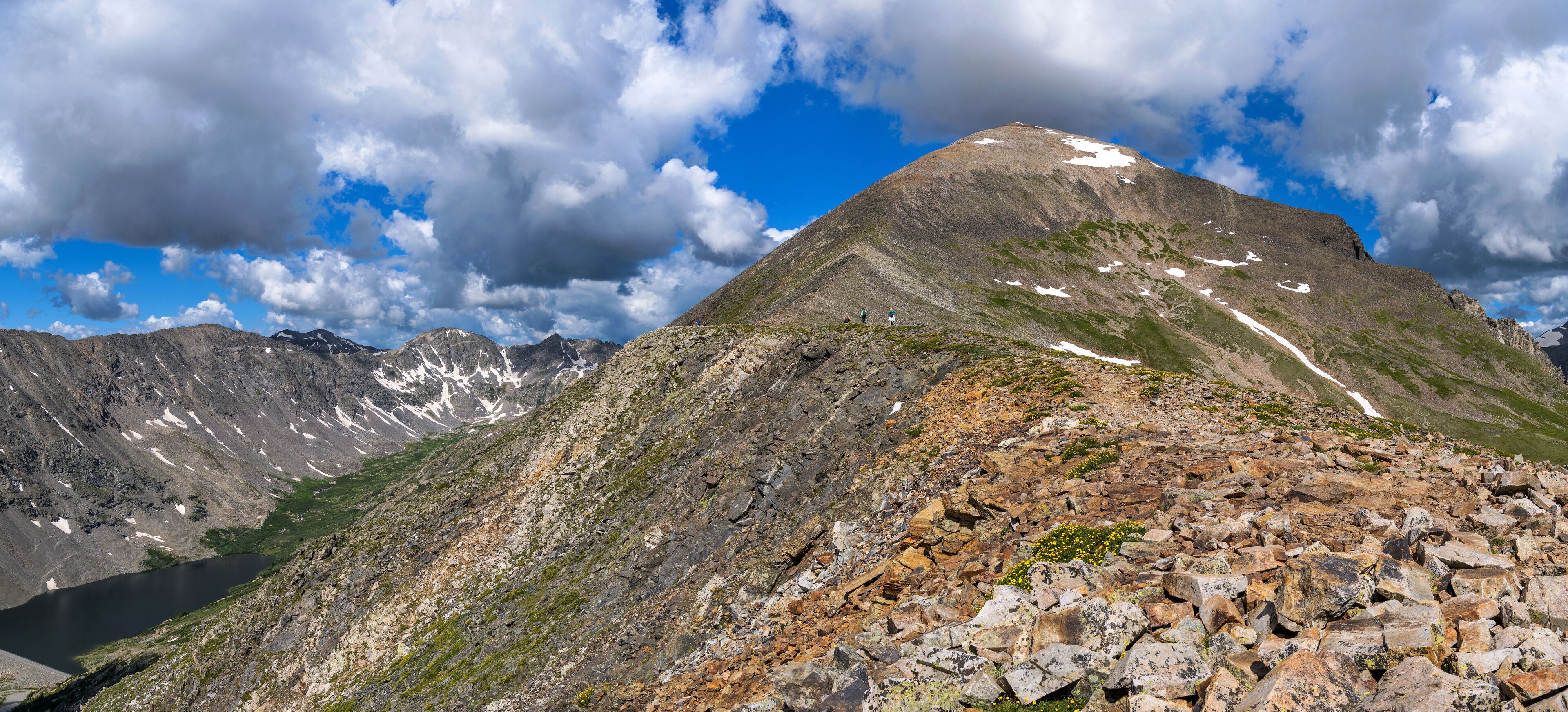 Quandary Peak - A close-up view of Quandary Peak on a sunny Summer day. Colorado, USA.