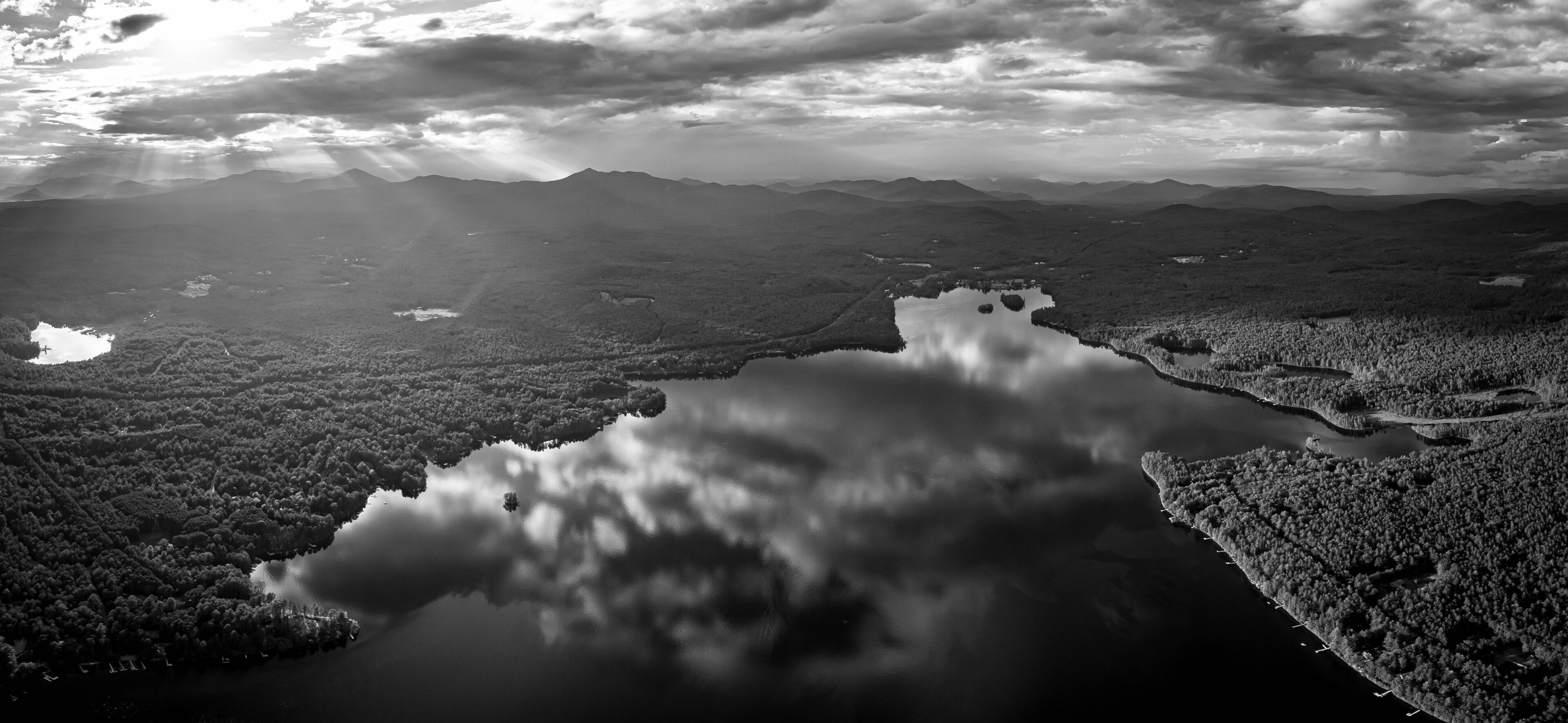 Sunset above Silver Lake,New Hampshire