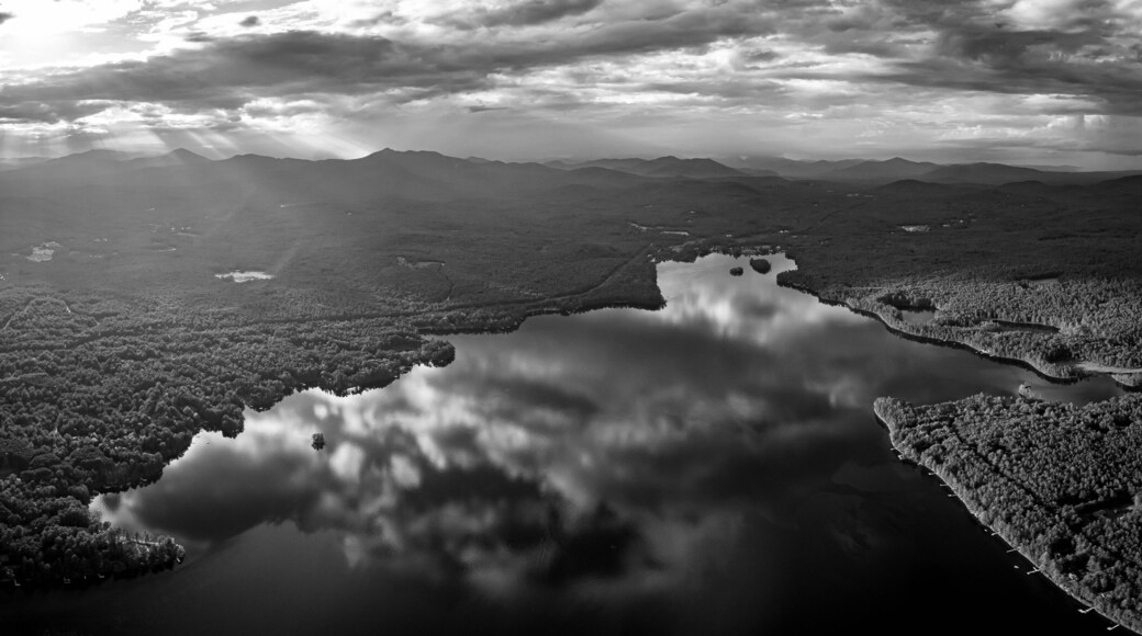 Sunset above Silver Lake,New Hampshire