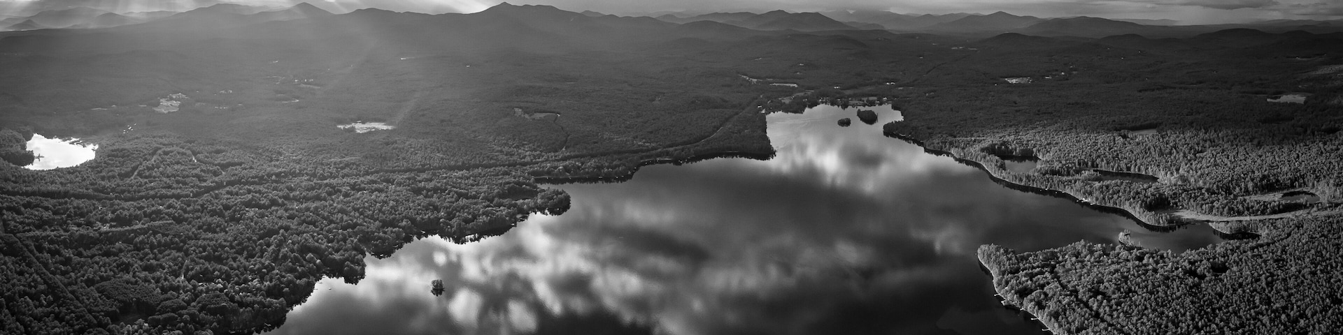 Sunset above Silver Lake,New Hampshire