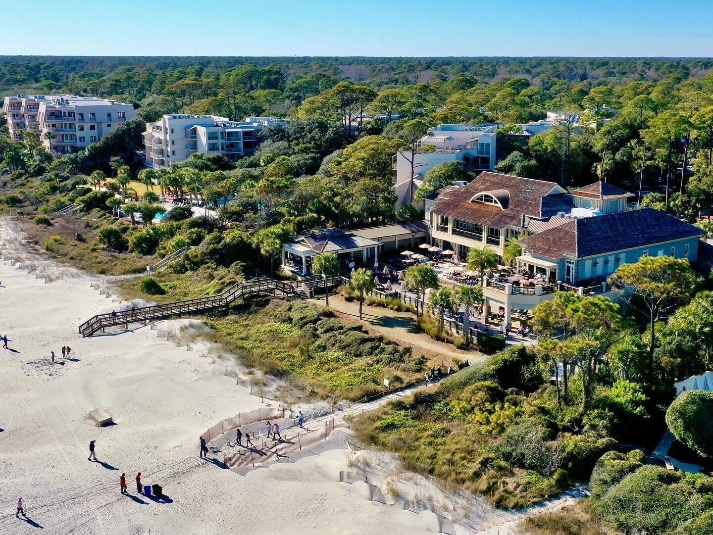 Sea Pines drone shot from 200 ft.