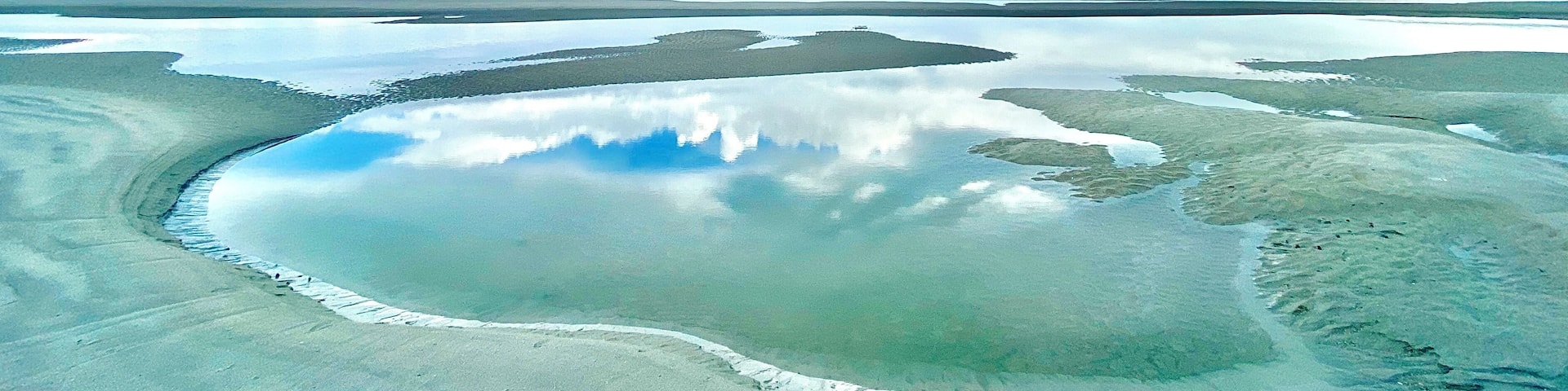 Tide pool reflections.