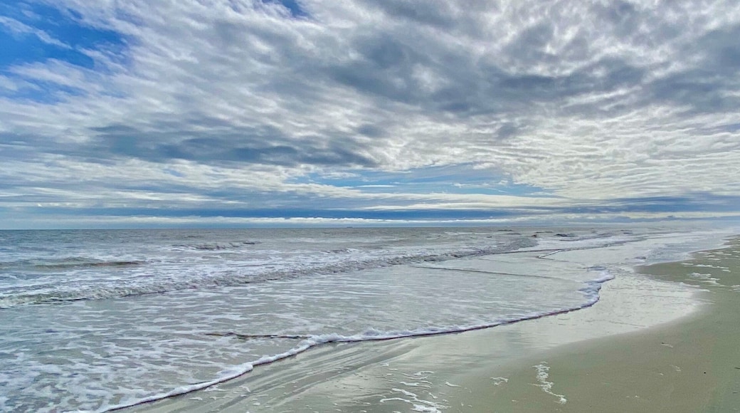 Clouds, surf and sand at Coligny Beach. 😎