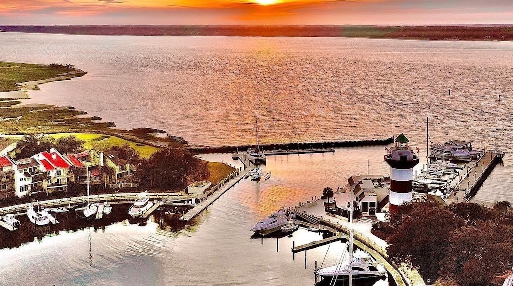 Drone shot from tonight’s sunset.