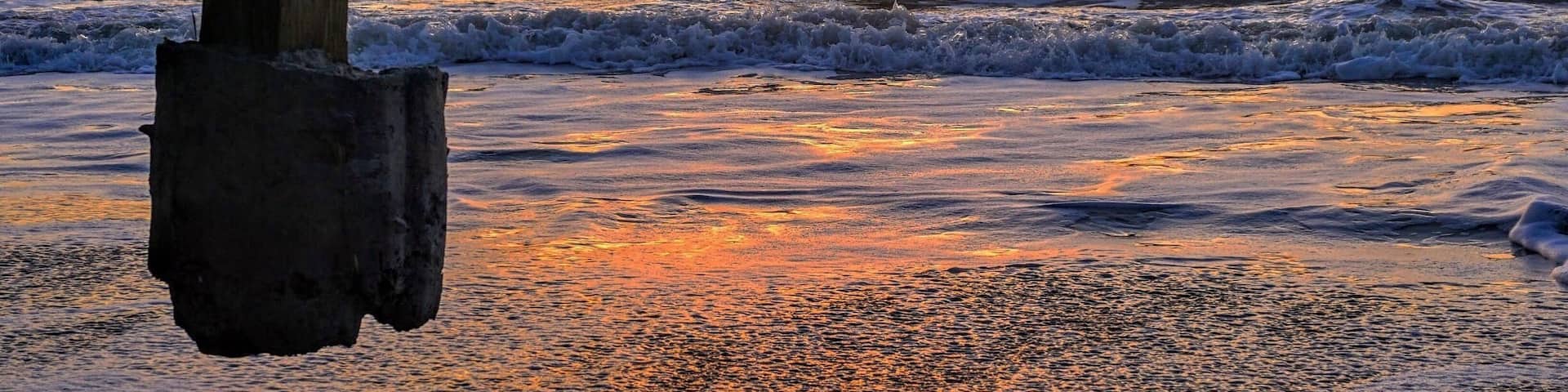 On the beach in palmetto dunes at sunrise.