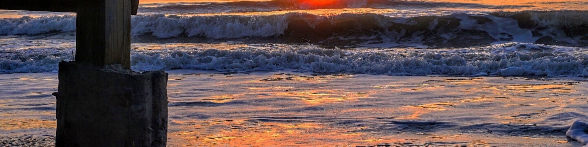 On the beach in palmetto dunes at sunrise.