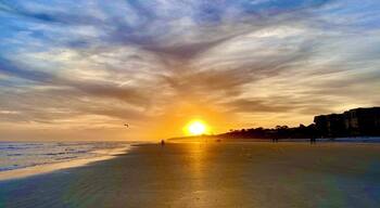 Sunset at the beach club. 😎