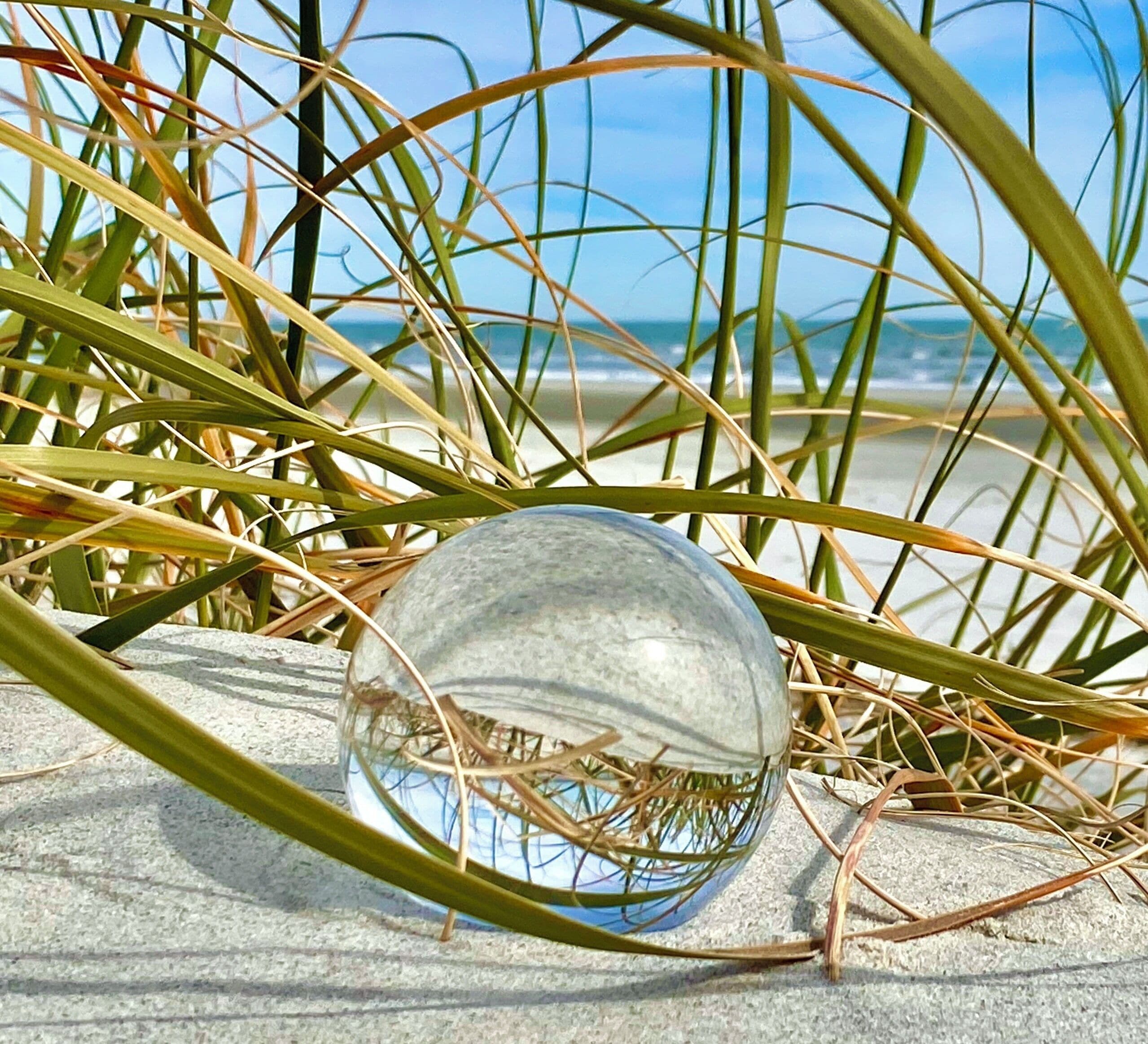 Crystal ball in the dune.