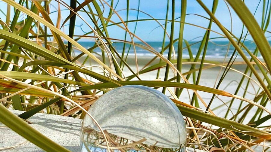 Crystal ball in the dune.