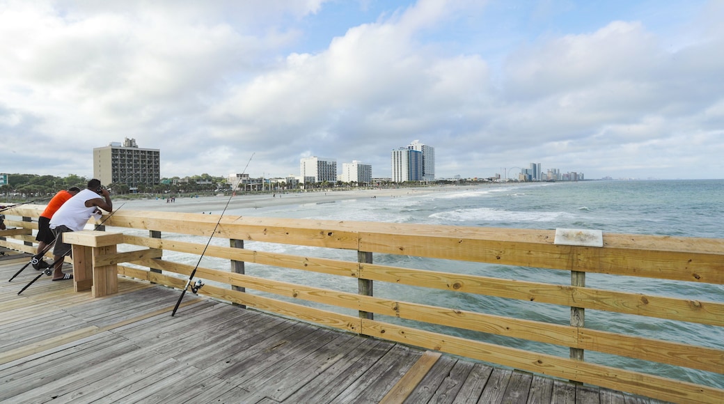 Myrtle Beach which includes general coastal views and fishing as well as a small group of people